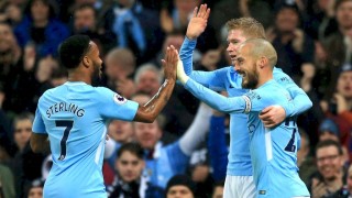  曼城德布劳内手术刀直塞，助攻队友锁定胜局展默契